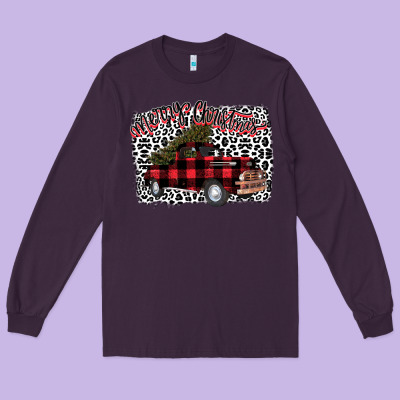 Merryy Christmas Truck Long Sleeve Tee Designed By Bettercallsaul