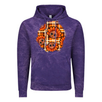 Cloud Purple Thanksgiving Turkey With Tartan Patch Vintage Hoodie - BundleAndBundleShop