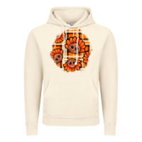 Vintage Artic Thanksgiving Turkey With Tartan Patch Vintage Hoodie - BundleAndBundleShop