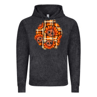 Vintage Black Thanksgiving Turkey With Tartan Patch Vintage Hoodie - BundleAndBundleShop