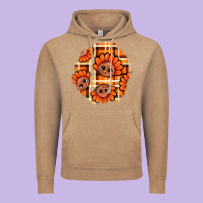 Thanksgiving Turkey With Tartan Patch Vintage Hoodie Designed By Bundleandbundleshop