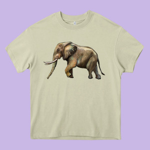 Elephant Heavy Core Tee Designed By Lillyallendesigns