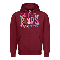 Burgundy oh for peeps sake Easter Day Zipper Hoodie - HowdyJamesFarm