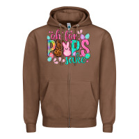 Chestnut oh for peeps sake Easter Day Zipper Hoodie - HowdyJamesFarm