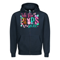 Navy oh for peeps sake Easter Day Zipper Hoodie - HowdyJamesFarm