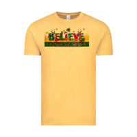 Vintage Mustard christmas believe Vintage Tee - BundleAndBundleShop