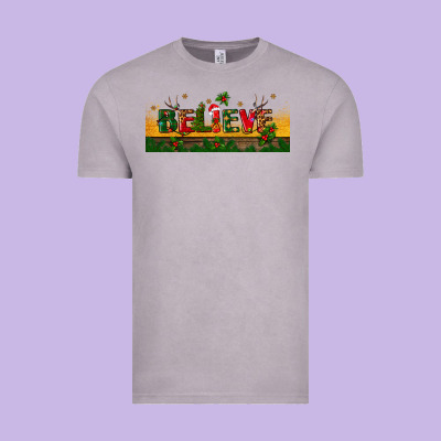 Christmas Believe Vintage Tee Designed By Bundleandbundleshop