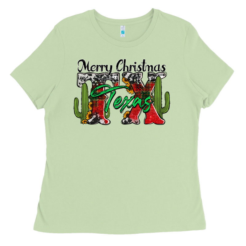 Merry Christmas Tx Texas Ladies Tee by Jasminsmagicworld | Teevron