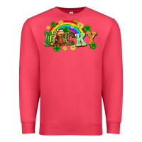 Cardinal lucky gnome St. Patricks Day Premium Sweatshirt - FaDigitalArtStudio