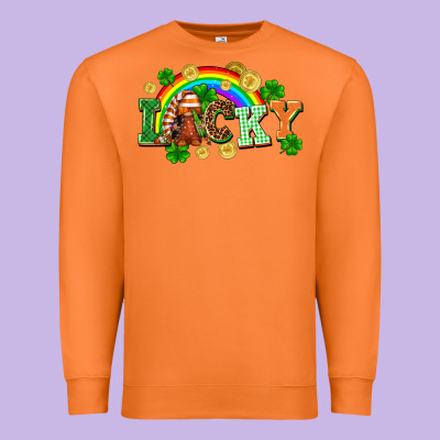 Lucky Gnome St. Patricks Day Premium Sweatshirt Designed By Fadigitalartstudio