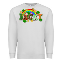 Dove Grey lucky gnome St. Patricks Day Premium Sweatshirt - FaDigitalArtStudio