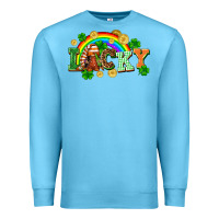 Ocean Blue lucky gnome St. Patricks Day Premium Sweatshirt - FaDigitalArtStudio