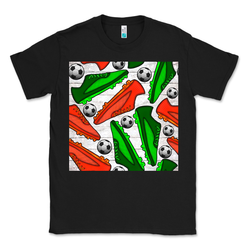 Soccer Shoes Seamless Pattern Classic Tee by BundleAndBundleShop | Teevron