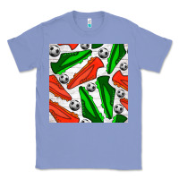 Colony Blue soccer shoes seamless pattern Classic Tee - BundleAndBundleShop