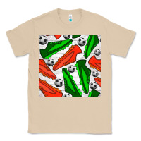 Mushroom soccer shoes seamless pattern Classic Tee - BundleAndBundleShop