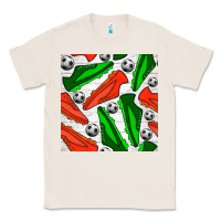 Natural soccer shoes seamless pattern Classic Tee - BundleAndBundleShop