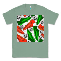 Sage soccer shoes seamless pattern Classic Tee - BundleAndBundleShop