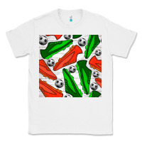 White soccer shoes seamless pattern Classic Tee - BundleAndBundleShop