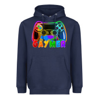 Navy Gaymer Heavyweight Hoodie - FaDigitalArtStudio