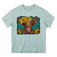 Arona western leopard buffalo plaid baby highland cow Heavy Core Tee - BarkalooDesign