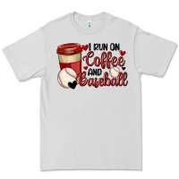 Dove Grey i run on coffee and baseball Premium Tee - MaliasSmallBusiness
