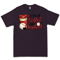 Plum i run on coffee and baseball Premium Tee - MaliasSmallBusiness