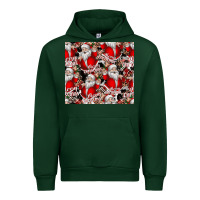 Forest Green Merry Christmas Urban Hoodie - CowhideDigitalArt