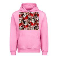 Fuchsia Pink Merry Christmas Urban Hoodie - CowhideDigitalArt