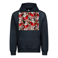 Navy Merry Christmas Urban Hoodie - CowhideDigitalArt