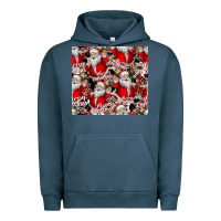 Pigment Midnight Navy Merry Christmas Urban Hoodie - CowhideDigitalArt