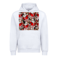 White Merry Christmas Urban Hoodie - CowhideDigitalArt
