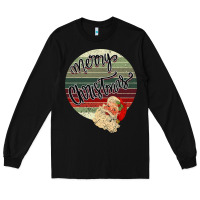 Black retro merry christmas Long Sleeve Tee - Bettercallsaul