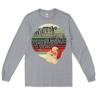 Heather Grey retro merry christmas Long Sleeve Tee - Bettercallsaul