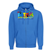 True Royal Autism acceptance Zipper Hoodie - CowGirlArtShop
