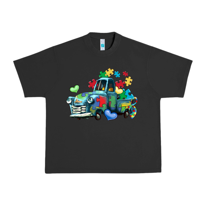 Autism Truck Urban Heavy Tee by LillyAllenDesigns | Teevron