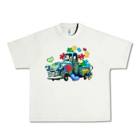 Pistachio autism truck Urban Heavy Tee - LillyAllenDesigns