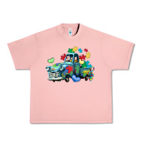 Salmon autism truck Urban Heavy Tee - LillyAllenDesigns