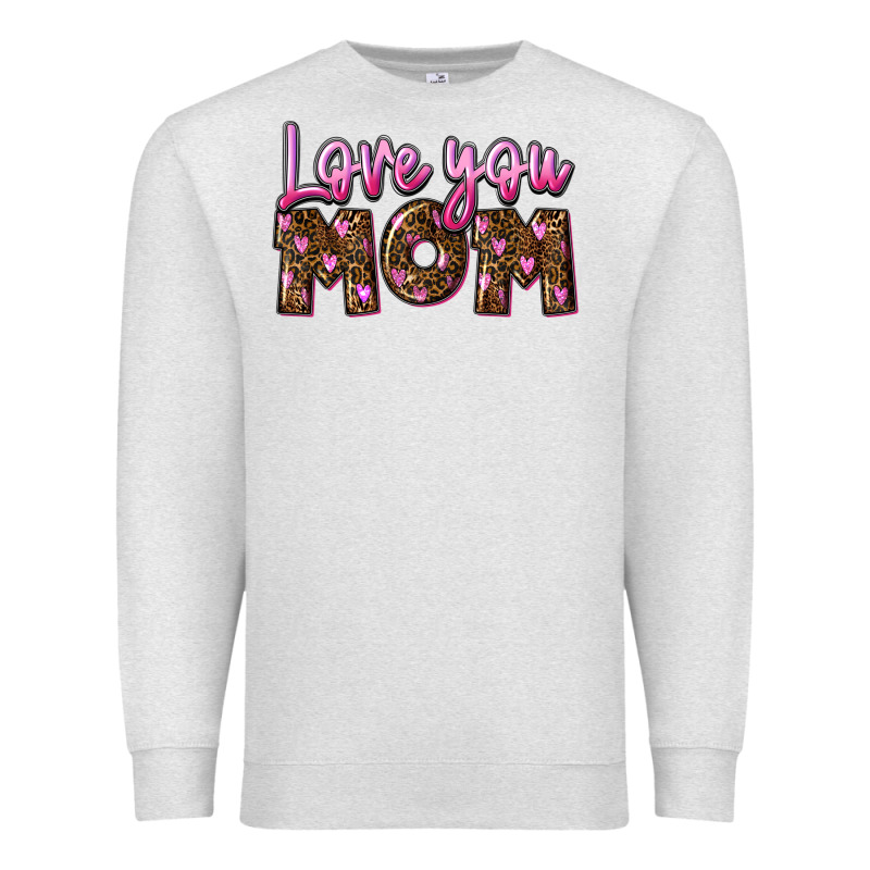 Love You Mom Mother's Day Premium Sweatshirt by FaDigitalArtStudio | Teevron