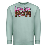 Seafoam Love you mom Mother's Day Premium Sweatshirt - FaDigitalArtStudio