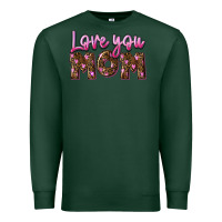 Sports Green Love you mom Mother's Day Premium Sweatshirt - FaDigitalArtStudio