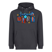 Smoke American mini 4th of july Heavyweight Hoodie - FaDigitalArtStudio