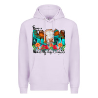 Lilac Being a Mom Makes My Life Complete Premium Hoodie - CowCowDesign