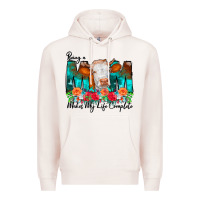 Pale Pink Being a Mom Makes My Life Complete Premium Hoodie - CowCowDesign