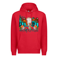 Red Being a Mom Makes My Life Complete Premium Hoodie - CowCowDesign