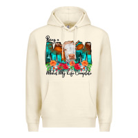 Sandshell Being a Mom Makes My Life Complete Premium Hoodie - CowCowDesign