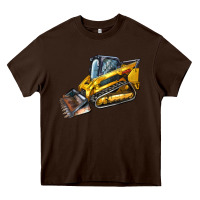 Chocolate Brown Compact Track Loader Heavy Core Tee - LillyAllenDesigns