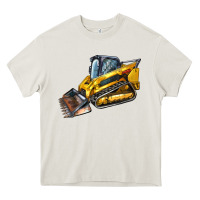 Cream Compact Track Loader Heavy Core Tee - LillyAllenDesigns