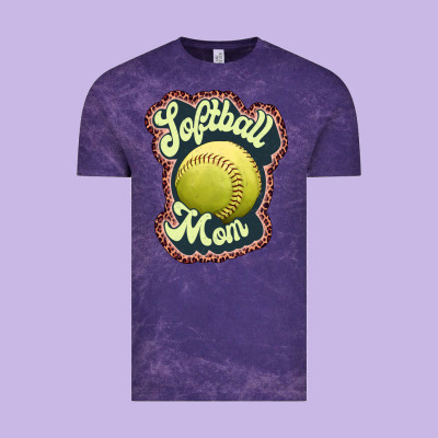 Softball Mom Vintage Tee Designed By Jahusdesignshop