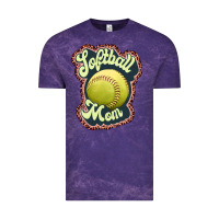 Cloud Purple softball mom Vintage Tee - JahusDesignShop