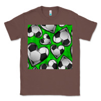 Chestnut soccer hearts seamless pattern Classic Tee - BundleAndBundleShop